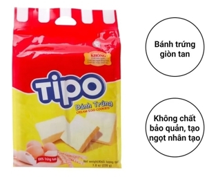 Bánh trứng Tipo Hữu Nghị gói 220g