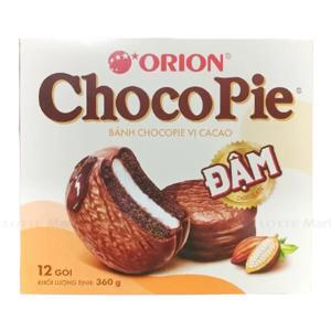 Bánh vị ca cao Choco-pie Dark hộp 360g (12 cái)