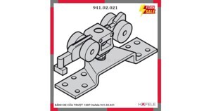 Bánh xe cửa trượt xếp 6 cánh 30kg Hafele 941.02.021
