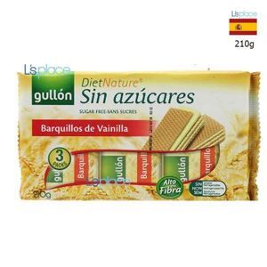 Bánh xốp ăn kiêng Gullon Barquillos De vainilla (210g)