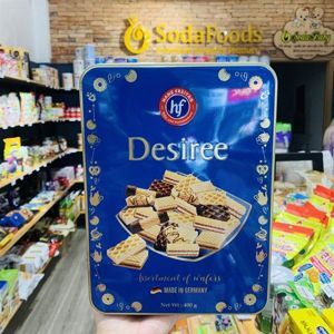 Bánh xốp Desiree hộp thiếc 400g