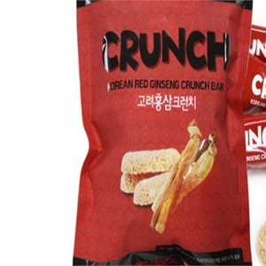 Bánh xốp giòn hồng sâm Daedong Crunch Korea Red Ginseng Crunch Bar - 180 g