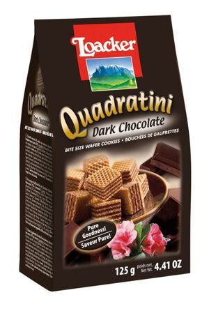 Bánh xốp Loacker Quadratini 125g