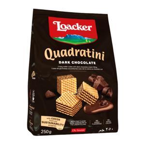 Bánh xốp Loacker Quadratini sô cô la đắng 250g