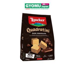 Bánh xốp Loacker Quadratini sô cô la đắng 250g