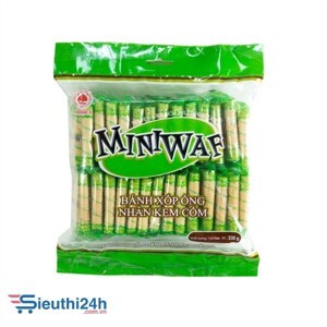 Bánh xốp ống Miniwaf Hải Hà gói 330g