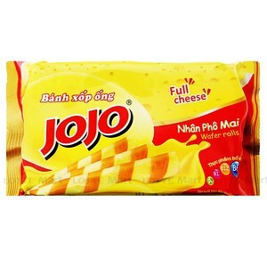 Bánh xốp ống nhân phô mai Jojo gói 125g