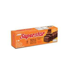 Bánh xốp phủ kem socola Superstar hộp 216g