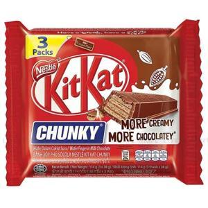 Bánh xốp phủ socola KitKat Chunky gói 114g