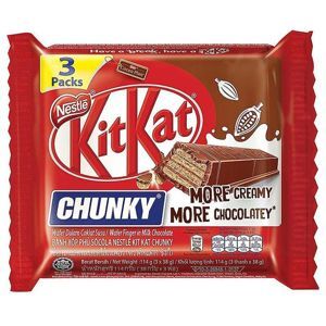 Bánh xốp phủ socola KitKat Chunky gói 114g