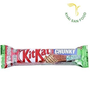 Bánh xốp phủ socola KitKat Chunky Hạt Dẻ 38g