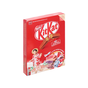 Bánh xốp phủ socola kitkat gói 204g-12 thanh x 17g