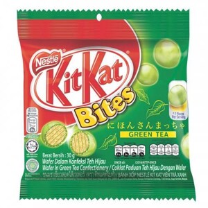 Bánh xốp phủ trà xanh KitKat Bites gói 30g