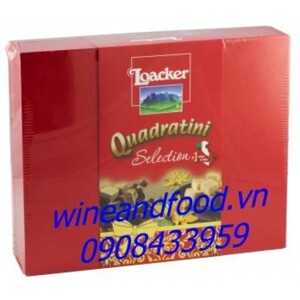 Bánh xốp Quadratini Loacker hộp 280g