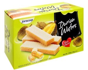 Bánh xốp sầu riêng Janscorp hộp 300g