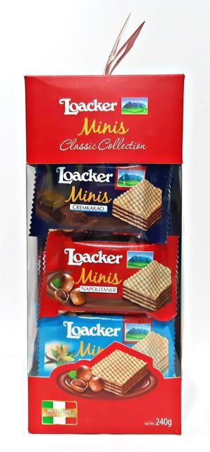 Bánh xốp Ý Loacker Classic Minis Collection 240g