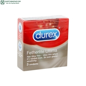 Bao cao su Durex Fetherlite Ultima hộp 3 cái