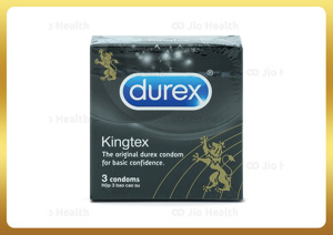 Bao cao su Durex Kingtex 3 chiếc/hộp