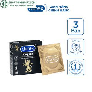 Bao cao su Durex Kingtex 3 chiếc/hộp