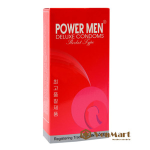 Bao cao su Power men rocket hộp 12 cái