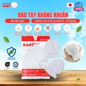 Bao tay sơ sinh kháng khuẩn Suzuran