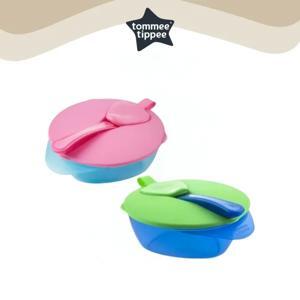 Bát ăn dặm có nắp kèm thìa Tommee Tippee Easy Scoop từ 7 tháng