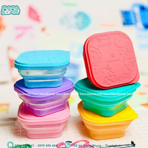 Bát ăn dặm silicon có thể xếp gọn Marcus & Marcus