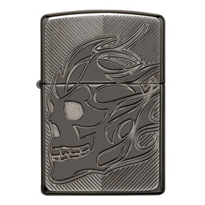 Bật lửa Zippo 29230 - Armor Deep Carved Flaming Skull