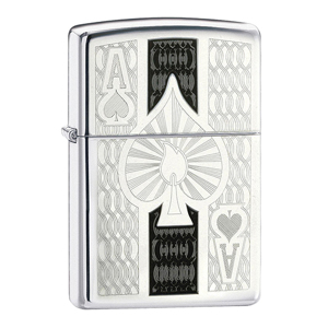 Bật lửa Zippo Ace High Polish Chrome