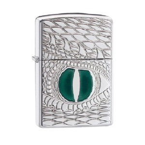 Bật lửa Zippo Armor Dragon Eye Carved High Polish Chrome