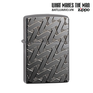 Bật lửa Zippo Armor Geometric Weave Design 49173