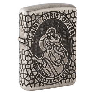 Bật lửa Zippo Armor St. Christopher Medal Design