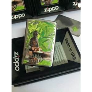 Bật lửa Zippo Buddah Brushed Chrome