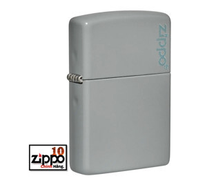 Bật lửa Zippo Classic Flat Grey Zippo Logo