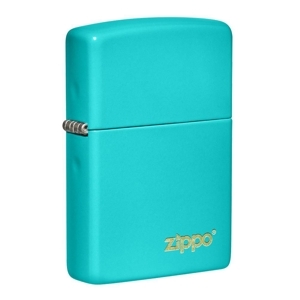 Bật lửa Zippo Classic Flat Turquoise Zippo Logo