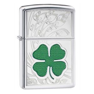 Bật lửa Zippo Clover High Polish Chrome Design