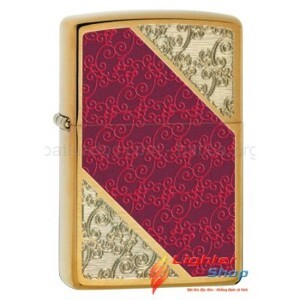 Bật lửa Zippo Damask Brushed Brass