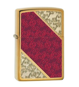 Bật lửa Zippo Damask Brushed Brass