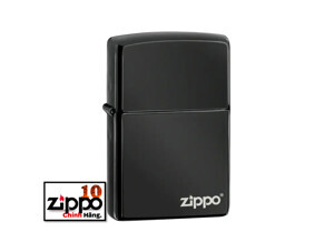 Bật Lửa Zippo Ebony with Zippo Logo 24756ZL