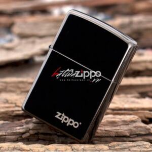 Bật Lửa Zippo Ebony with Zippo Logo 24756ZL