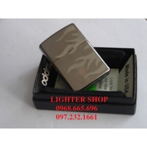 Bật lửa Zippo Edged Flames Ebony