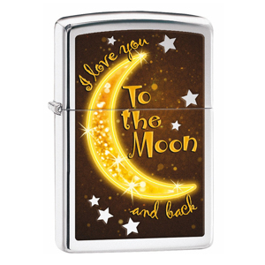 Bật lửa Zippo Golden Moon Polished Chrome