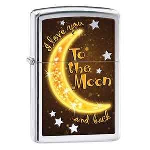 Bật lửa Zippo Golden Moon Polished Chrome