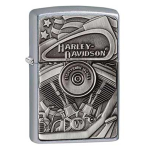 Bật lửa Zippo Harley Davidson Motor Flag Street Chromre