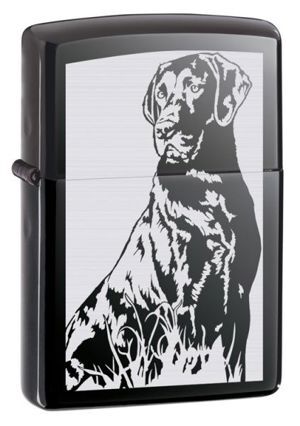 Bật lửa Zippo Labrador Black Ice