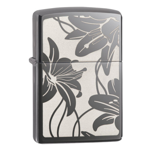 Bật lửa Zippo Lily Black Ice