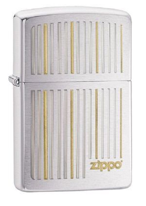 Bật lửa Zippo Lines Brushed Chrome