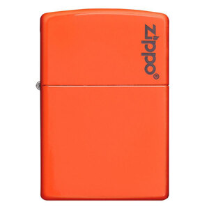 Bật lửa Zippo plain with logo neon orange matte – 28888zl