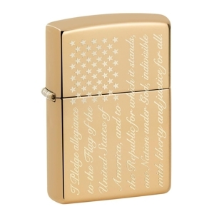 Bật lửa Zippo Pledge of Allegiance Design 49585