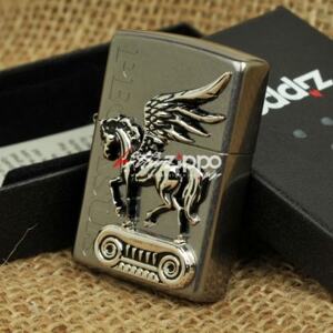 Bật lửa Zippo Pocket Lighter Black Ice Pegasus Pocket Lighter